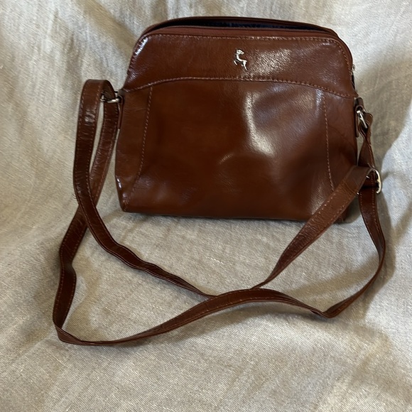 Brown leather crossbody/shoulder bag - Picture 2 of 6